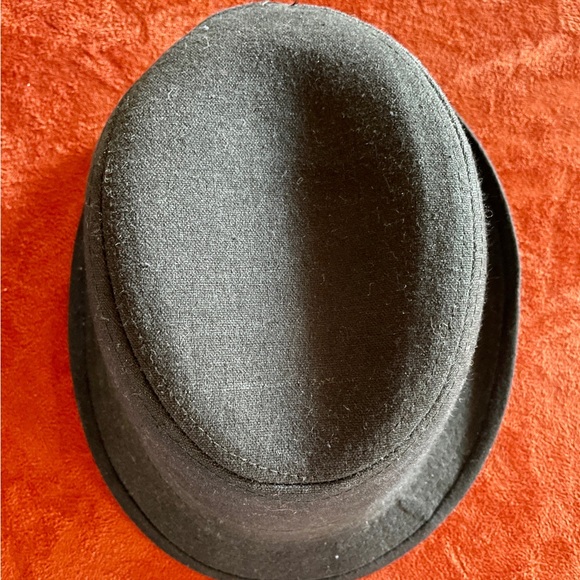 Vintage 90’s FEDORA Style Black Felt Hat One-Size - Picture 6 of 10